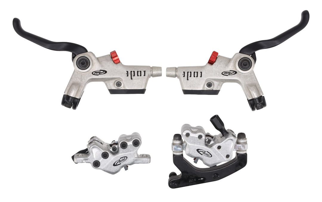 Avid Code Mountain Bike Hydraulic Disc Brake Set w/ 4-Piston Calipers Post Mount