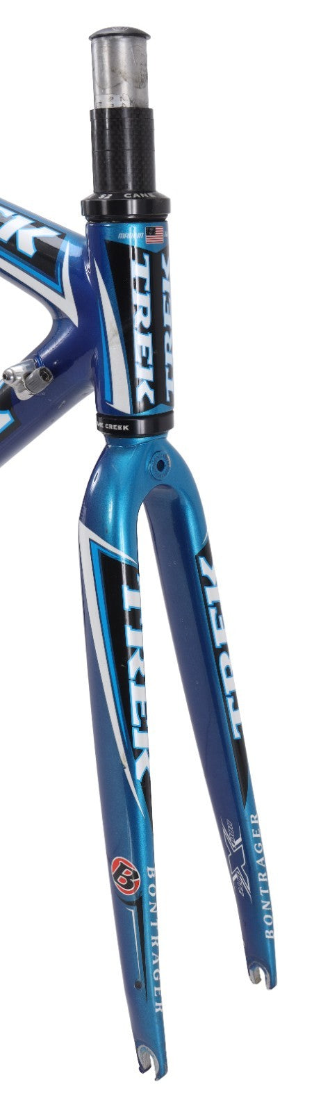 Trek Madone 5.2 OCLV 120 Carbon Road Bike Frameset XS 52cm Blue Rim QR USA 2006