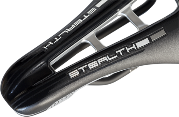 PRO Stealth LTD Carbon Bike Saddle 142mm 7x 7mm INOX Rail BLACK Mountain Gravel