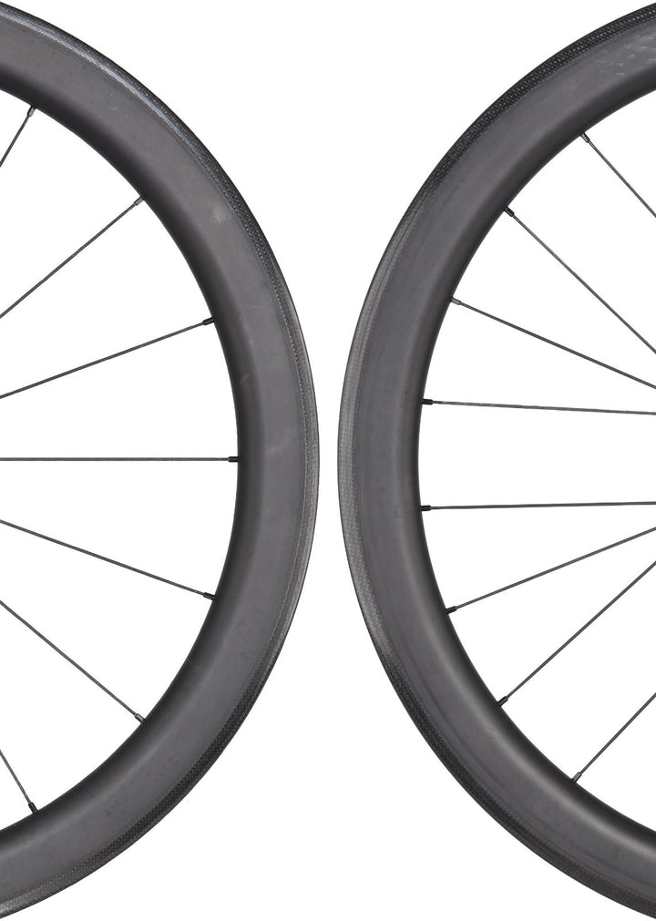 HUNT 50 Carbon Wide Aero Road Wheelset Tubeless Shimano 11 Spd 700c QR Rim Brake