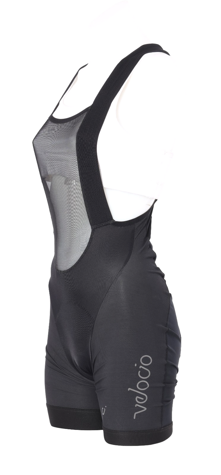 Velocio LUXE Cycling Bib Short Women SMALL Black/Purple Road Bike Gravel Cycling