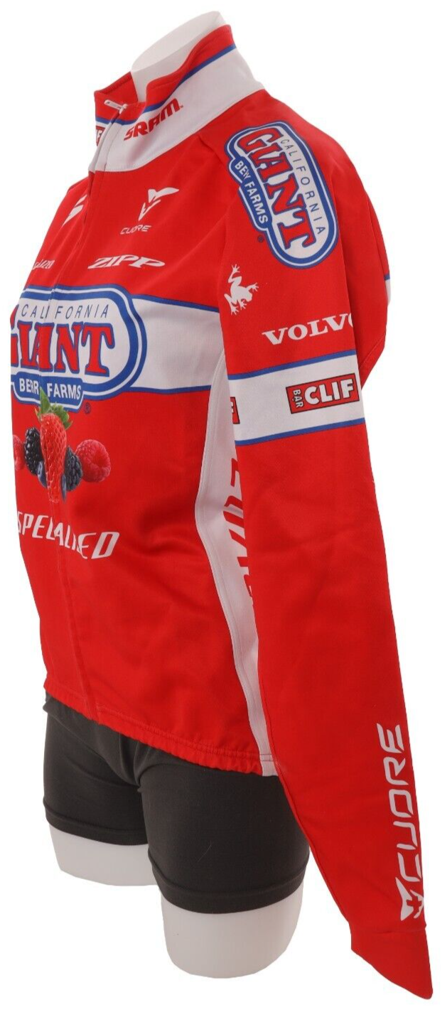 Cuore California Giant Berry Farms Cycling Short Slv Kit Women SM/MD Jacket Zipp