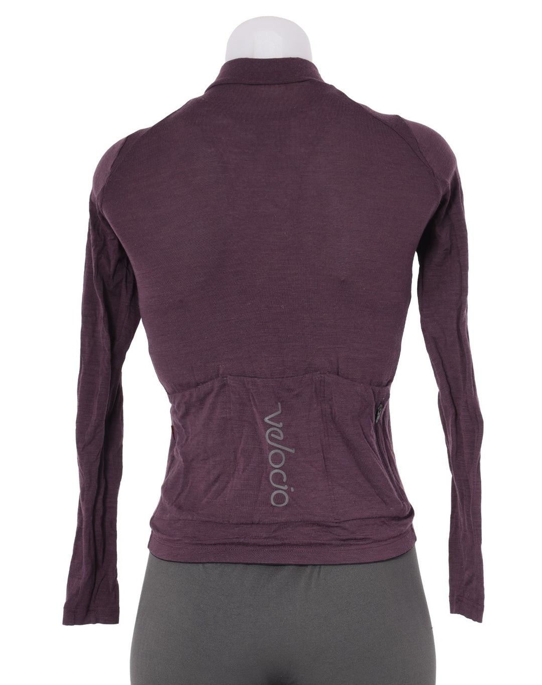 Velocio Concept Merino Long Sleeve Cycling Jersey Women XS Purple Road Gravel