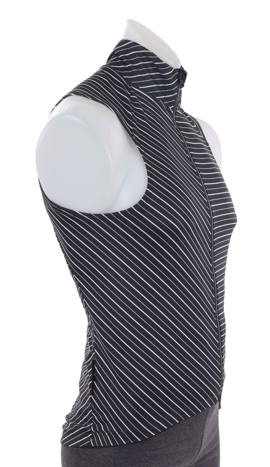 Velocio Wind Vest Men MEDIUM Black White Cycling Road Bike Gravel Race Mountain