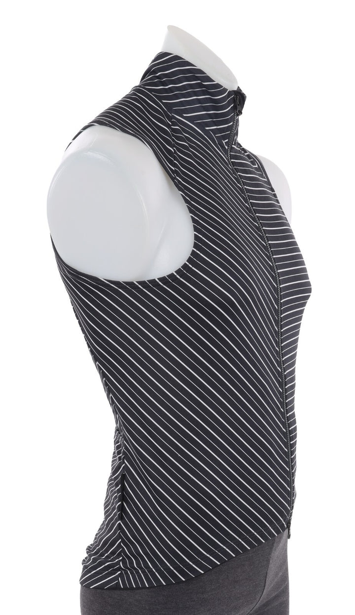 Velocio Wind Vest Men MEDIUM Black White Cycling Road Bike Gravel Race Mountain