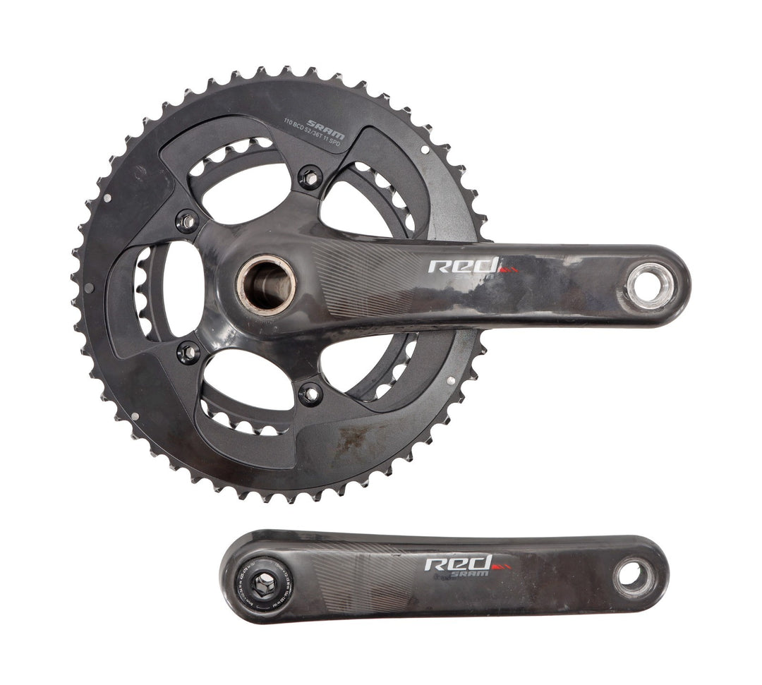 SRAM RED eTap 2x 11 Spd GXP Carbon Road Bike Crankset 172.5mm 52/36T DM Cycling