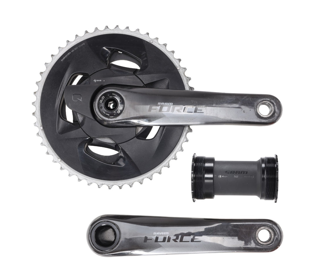 SRAM Force D1 AXS 2 x 12s Road Bike Power Meter Crankset 48/35T Quarq DUB 175mm