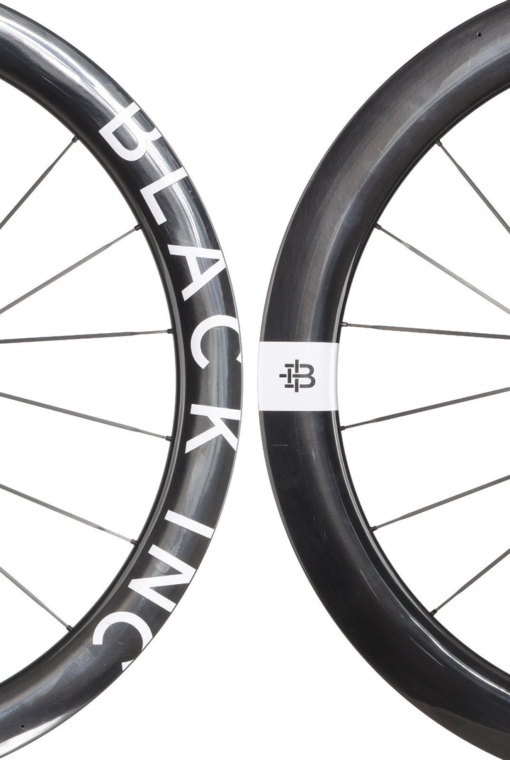 Black Inc 48|58 UD Carbon Spoke Tubeless CL Disc 12s Road Bike Wheelset SRAM XDR