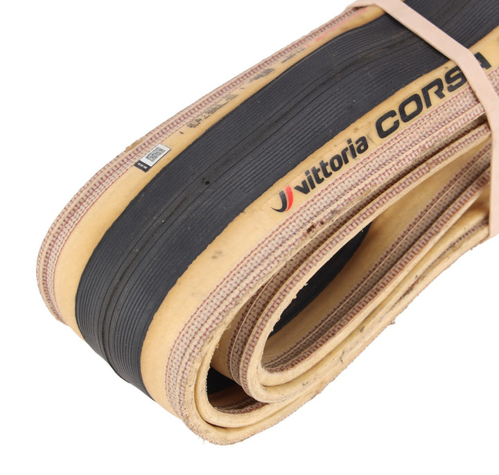 Vittoria Corsa PRO Graphene TLR Road Bike Tire 700 x 26c Tanwall Cotton-Tech
