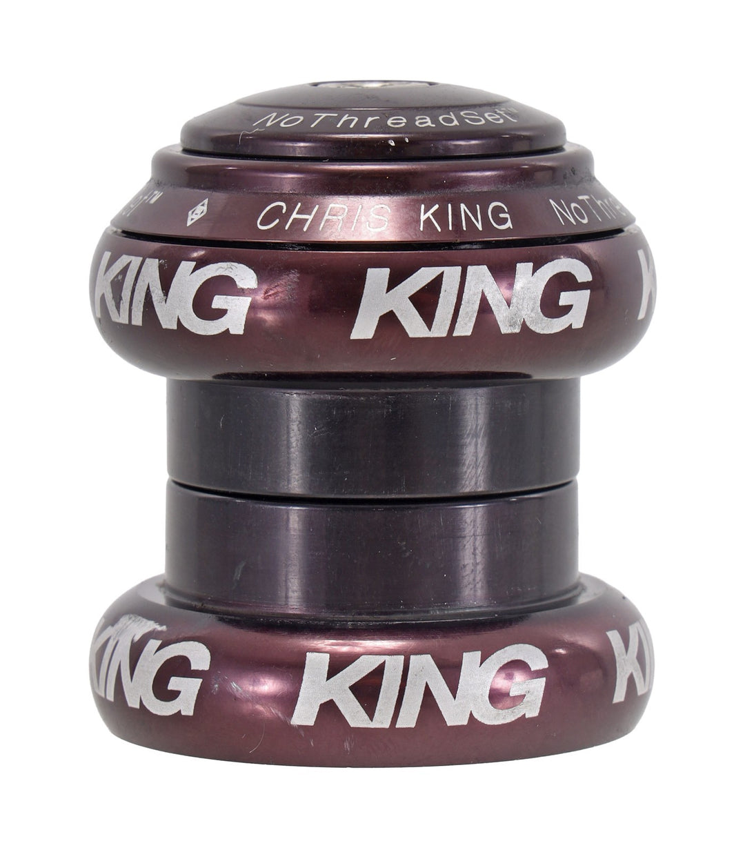 Chris King NoThreadSet External Cup Headset 1-1/8" 34mm Anodized BERRY Road Bike