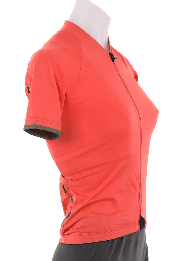 Velocio Signature Short Sleeve Cycling Jersey Women XS CORAL BLACK SM Base Layer