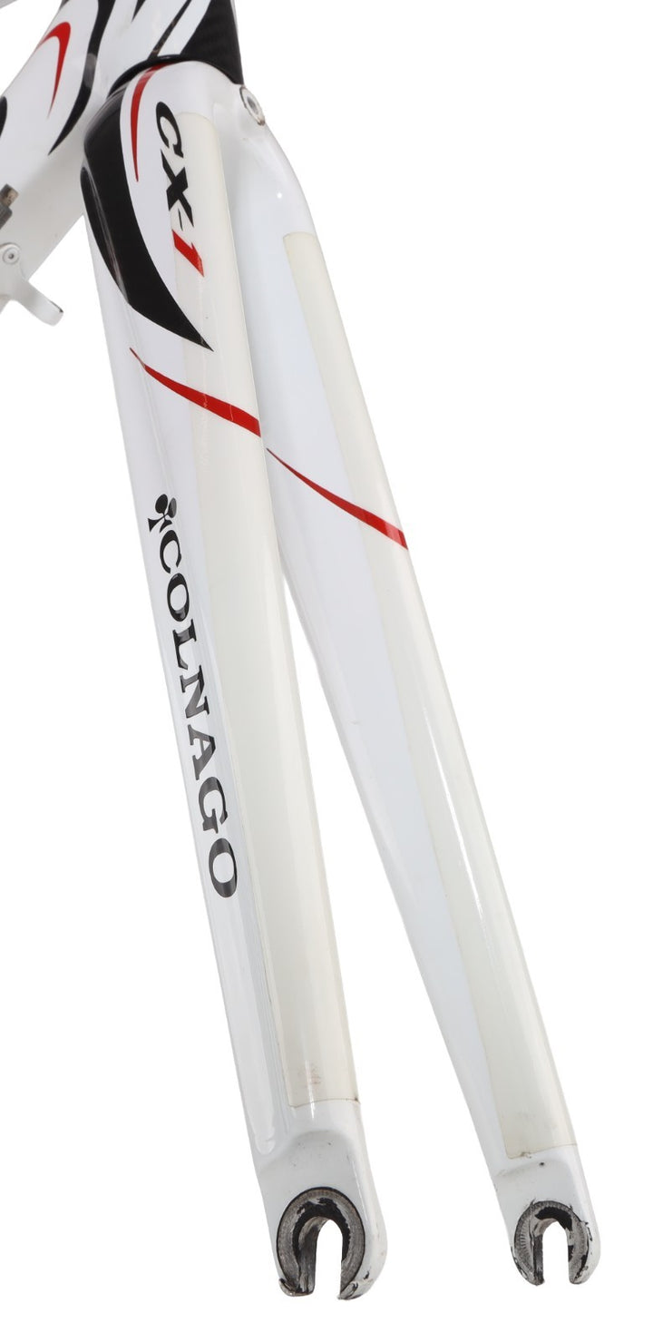 Colnago CX-1 Carbon Road Bike Frameset 56s WHITE 700c QR Rim Brake Italy 2009