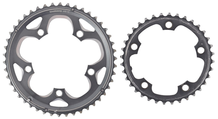 Shimano SG-X Road Bike 2x10 Speed Chainring Set 46/36T Gray 110 BCD Alloy 5 Bolt