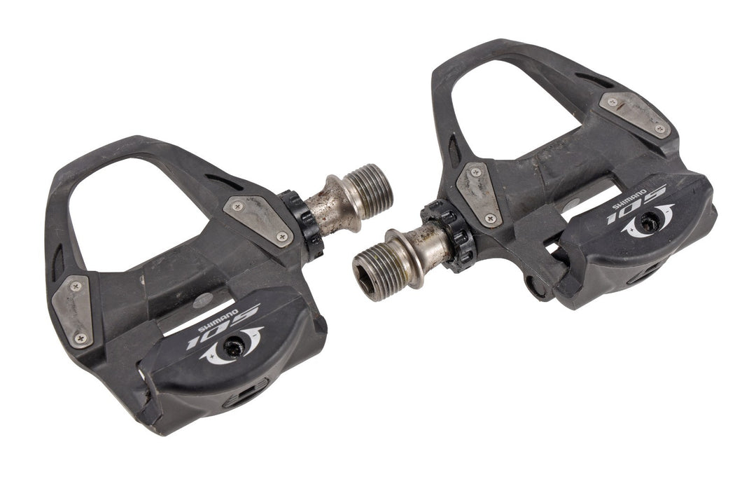 Shimano 105 PD-R7000 SPD-SL Carbon Road Bike Clipless Pedals 9/16" Tri TT