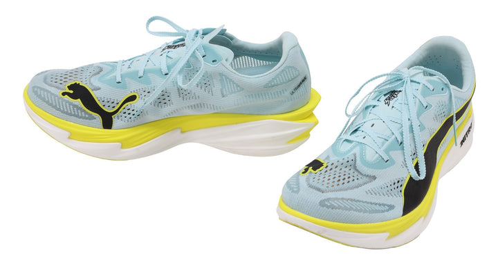 Puma Deviate NITRO Elite 4 Running Shoes US Men 9 EU 42 Light Blue Triathlon