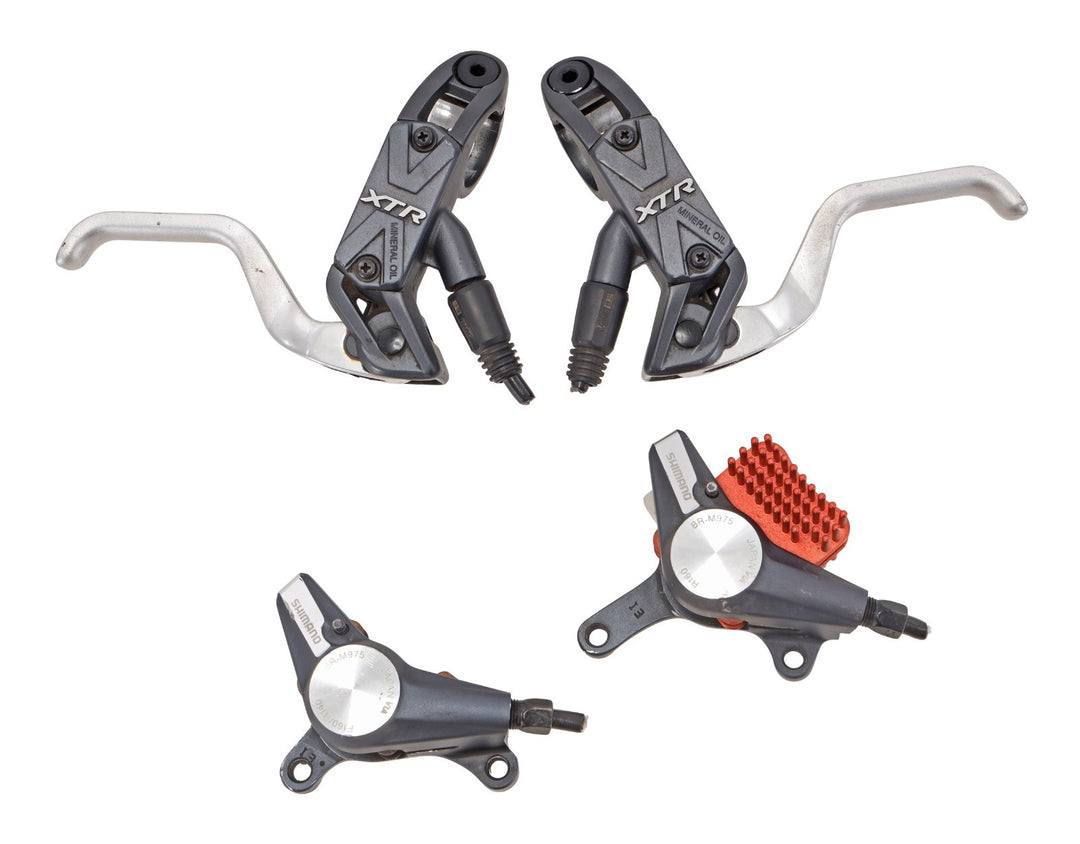 Shimano XTR BL-M975 MTB Hydraulic Brake Lever SET w/ BR-M975 Calipers 2 Piston