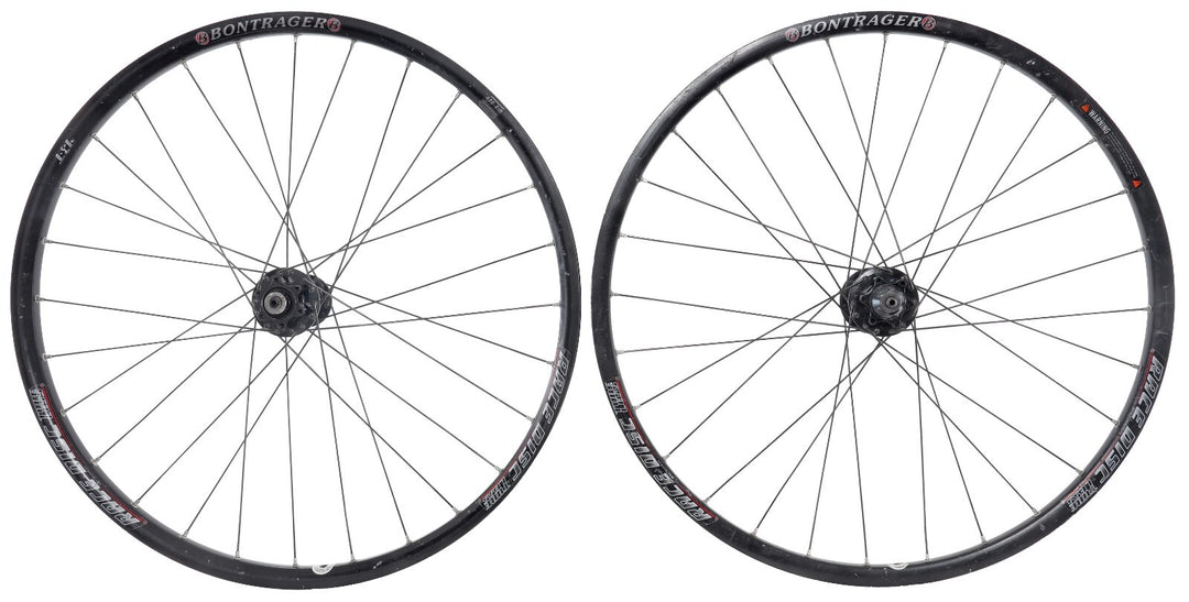 Bontrager Race Disc 26" Alloy 9/10s Tubeless Mountain Bike Wheelset Shimano QR