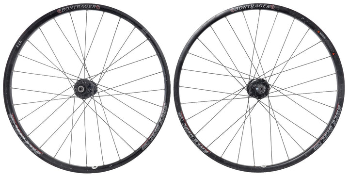 Bontrager Race Disc 26" Alloy 9/10s Tubeless Mountain Bike Wheelset Shimano QR