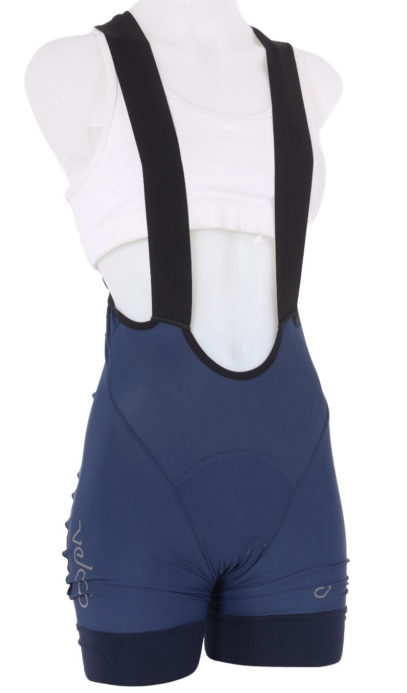 Velocio Concept Bib Shorts Women MEDIUM Blue Road Bike Gravel Mountain Cycling