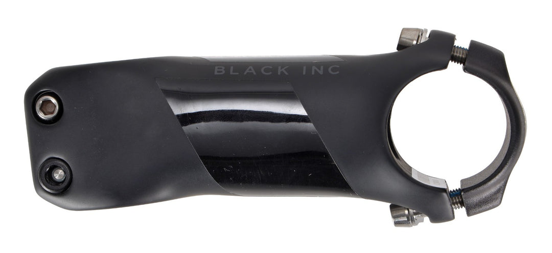 Black Inc Carbon Road Bike Stem 31.8 x 90mm 6º Black Gravel Titanium Hardware