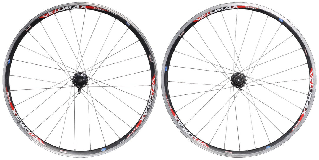 Velomax Sagitta Alloy Clincher Road Bike Wheelset Disc Shimano 10s Rim QR 700c