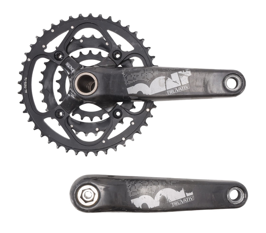 TruVativ Noir 3.3 XC Carbon Mtn Bike Crankset 175mm 3x 9s Triple GXP 44/32/22T