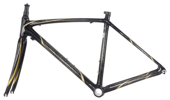 Specialized Tarmac Pro Carbon Road Bike Frameset 52cm Raw Gold 700c QR Rim 2008