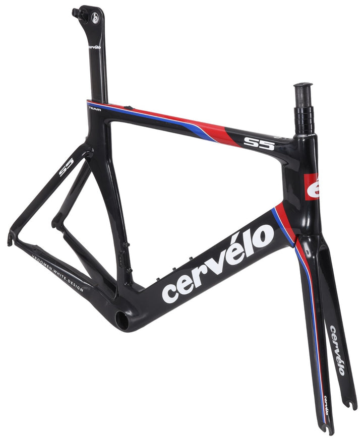 Cervelo S5 Team Carbon Aero Road Bike Frameset 56cm BLACK 700c Rim QR Race 2012