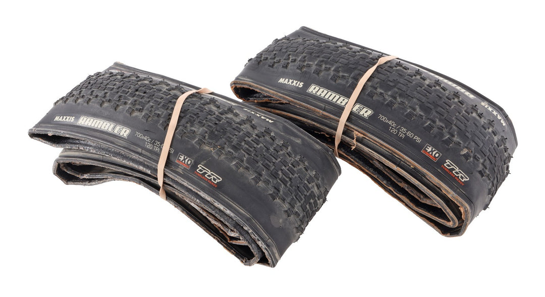 Maxxis Rambler Tubeless Gravel Bike Tire PAIR 700 x 40c EXO TR 120 TPI Race CX