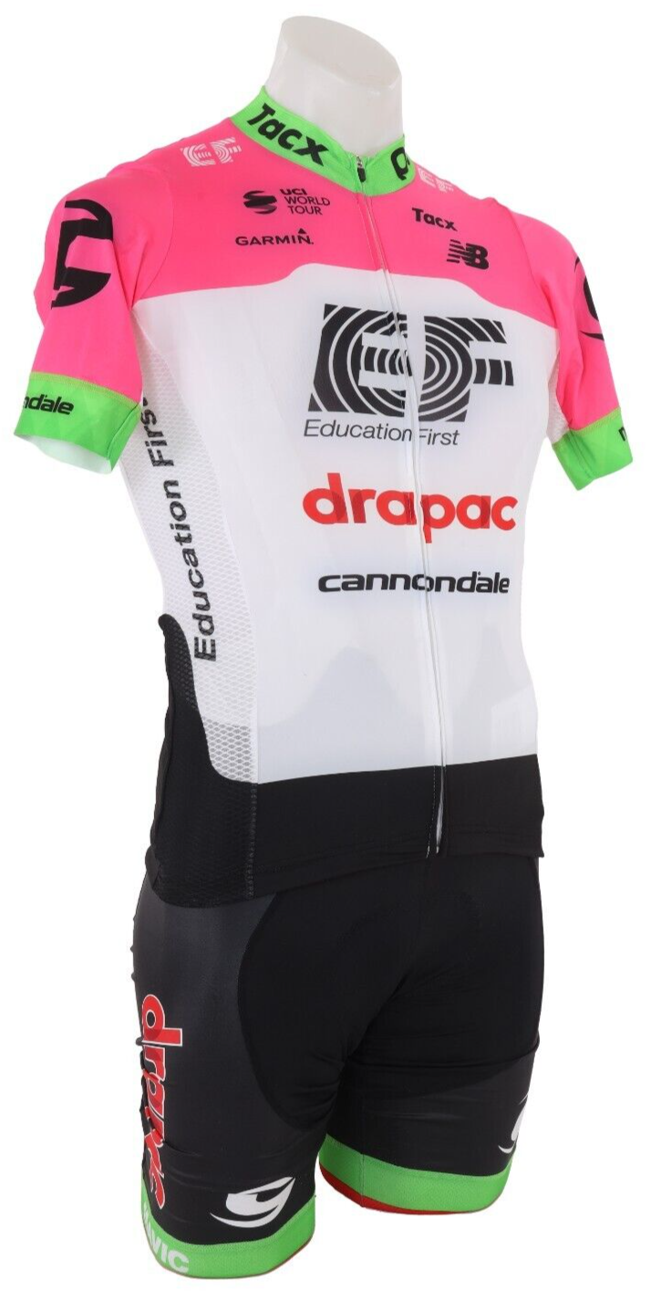 POC EF Education First Drapac Pro Cycling Short Sleeve Kit Men SIZE 3/4 + Jacket
