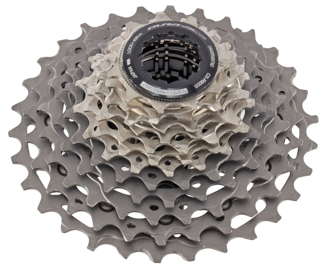 Shimano Dura-Ace CS-R9200 12 Speed Road/Gravel Bike Cassette ​​11-30T Titanium