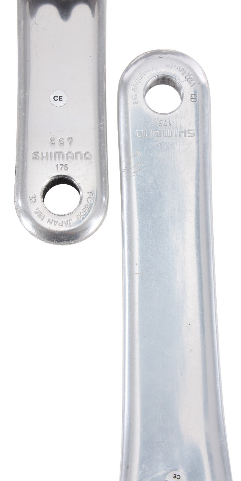 Shimano Ultegra FC-6600 2x 10 Speed Road Bike Crankset 175mm 53/39T Vintage