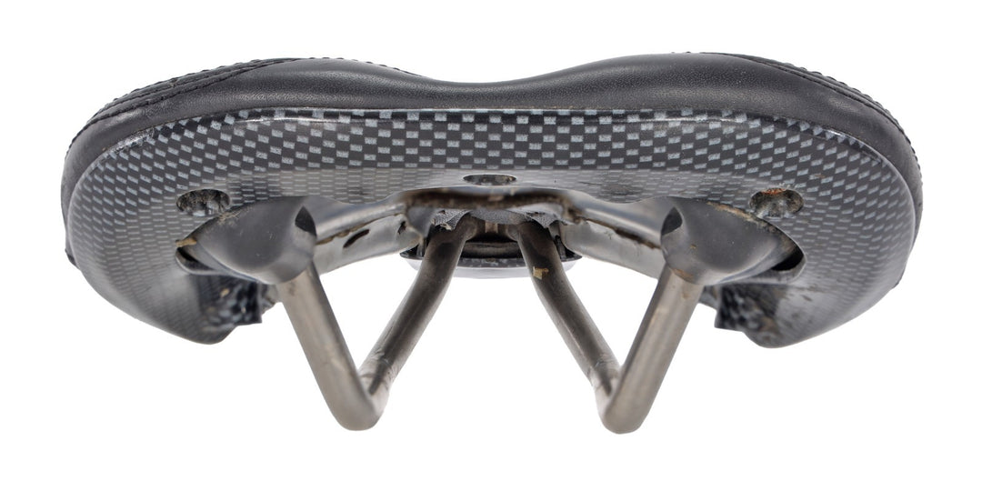 RavX Speed X Carbon Road Bike Saddle 130mm 7 x 7mm Titanium Black