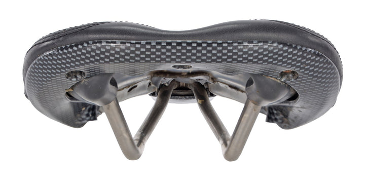 RavX Speed X Carbon Road Bike Saddle 130mm 7 x 7mm Titanium Black