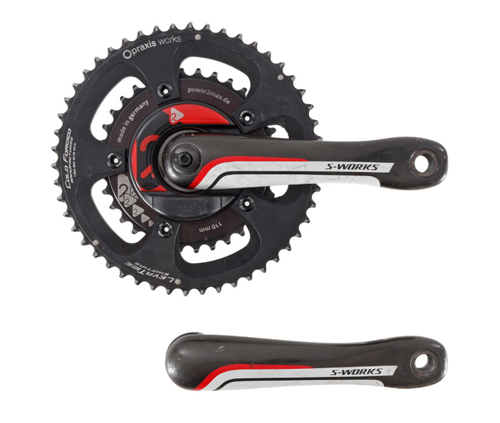Specialized S-Works 2x 10/11s Carbon Road Bike Crankset 172.5mm 50/34T Power2Max