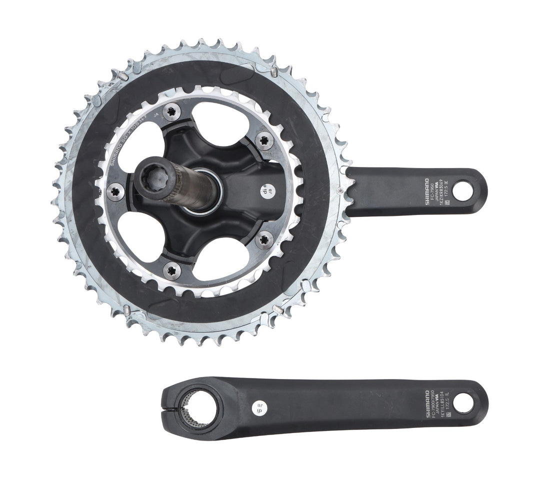Shimano Dura-Ace FC-7950 2x 10s Road Bike Crankset 172.5mm 50/34T 110 BCD w/ BB