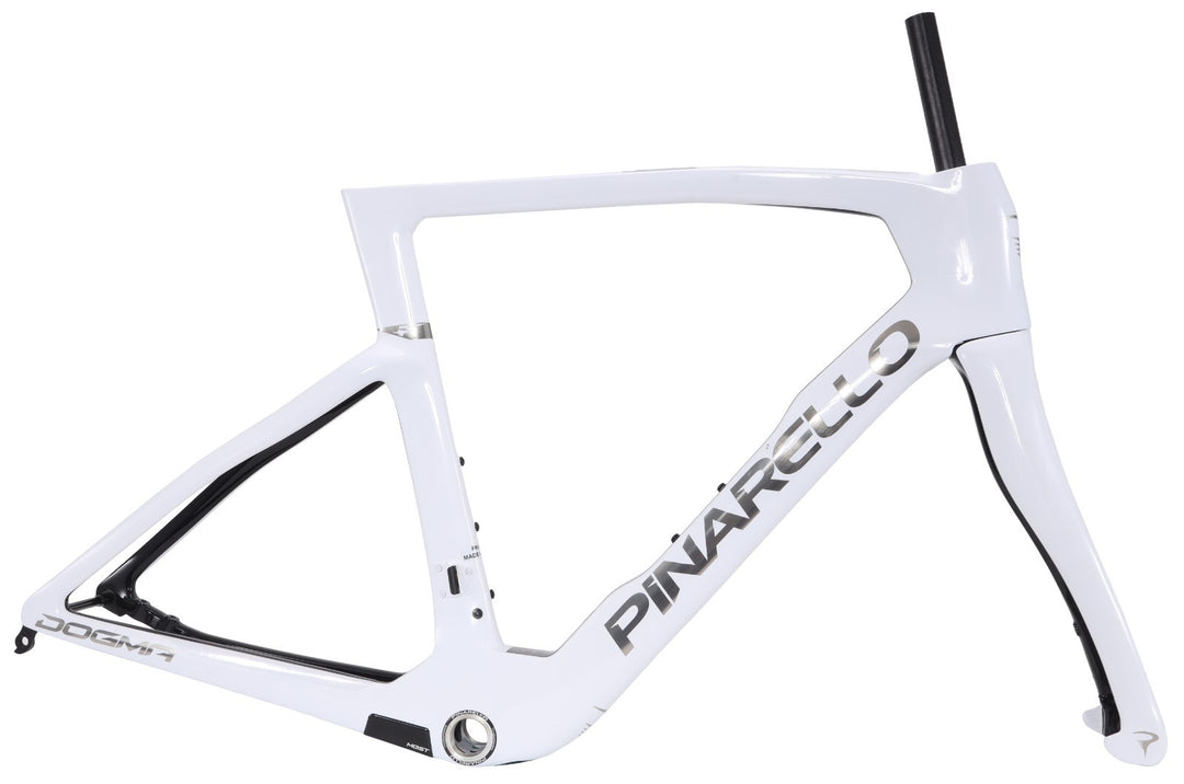 Pinarello Dogma F Disc Carbon Road Bike Frameset 54cm Crystal White Italy 2023