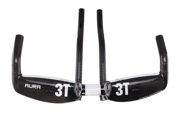 3T Aura Pro Triathlon Bike Carbon Aerobar w/ Extensions 31.8 x 420mm TT Race