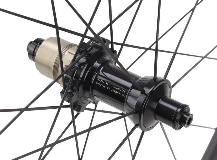 HUNT 35 Carbon Tubeless Road Bike Wheelset SRAM XDR 12/13 Spd 700c QR Rim Brake