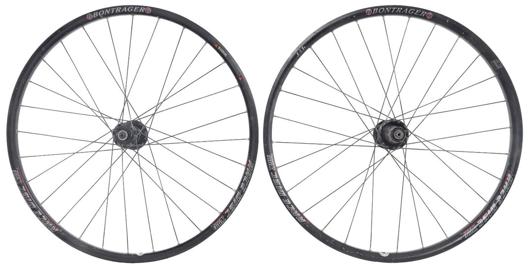 Bontrager Race Disc 26" Alloy 9/10s Tubeless Mountain Bike Wheelset Shimano QR