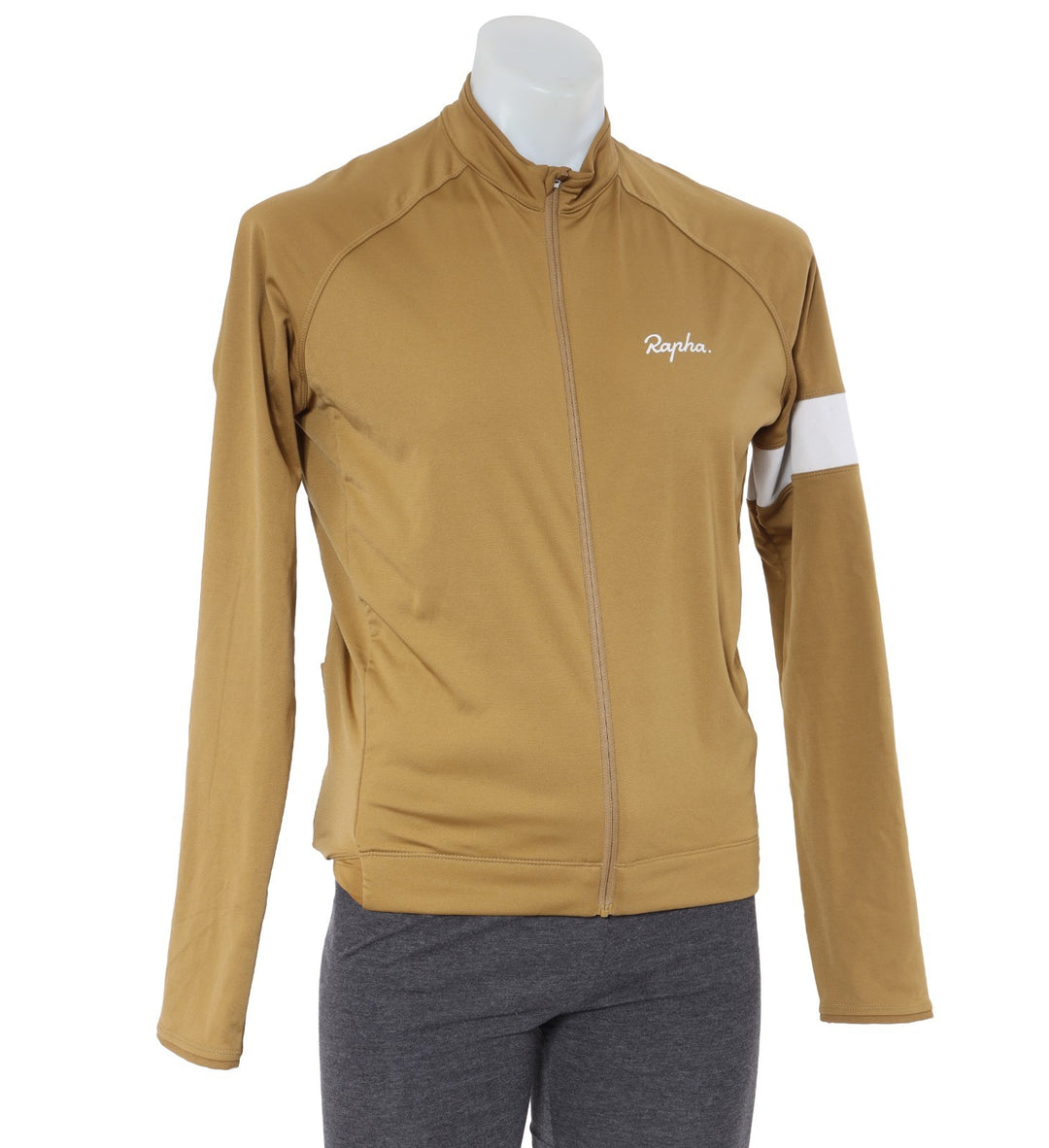 Rapha Core Insulated Long Sleeve Jersey Men LARGE Faded Gold Road Bike Winter
