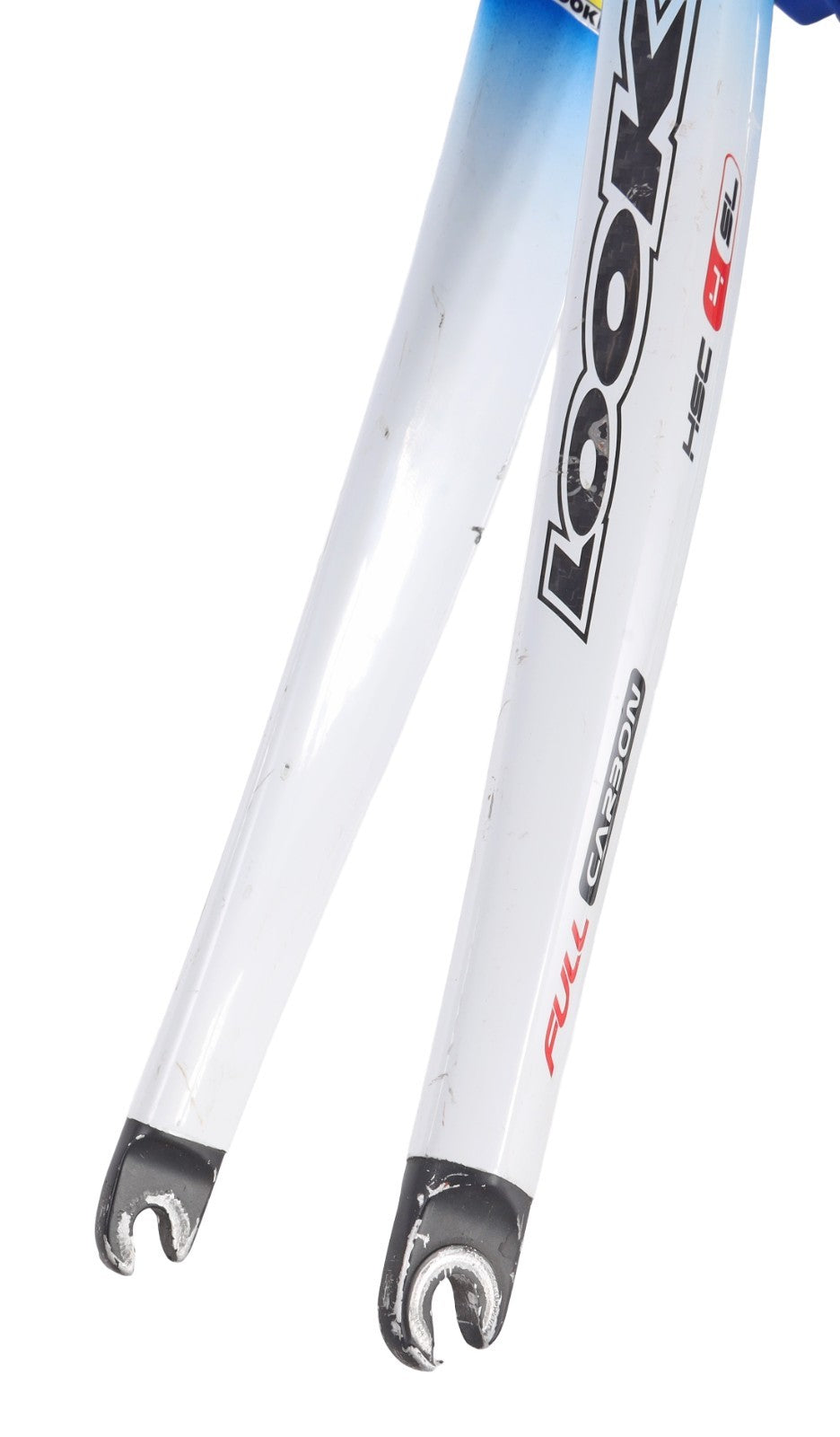 LOOK KG486 Carbon Road Race Bike Frameset White/Blue QR Rim Brake 55cm 700c 2004