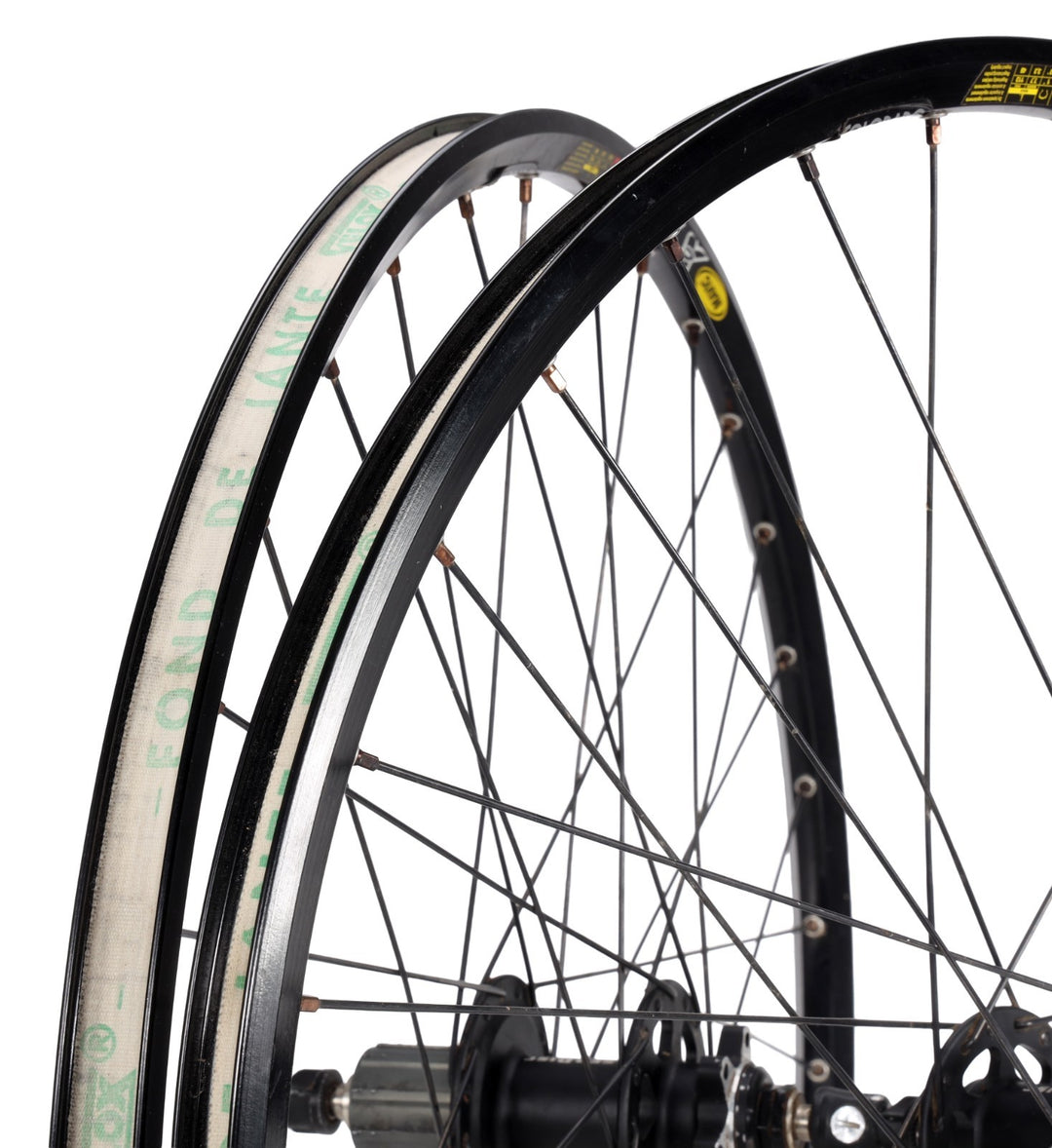 Mavic X717 Disc 26" WTB Alloy Clincher Mtn Bike Wheelset 6B Shimano 9/10 Spd QR