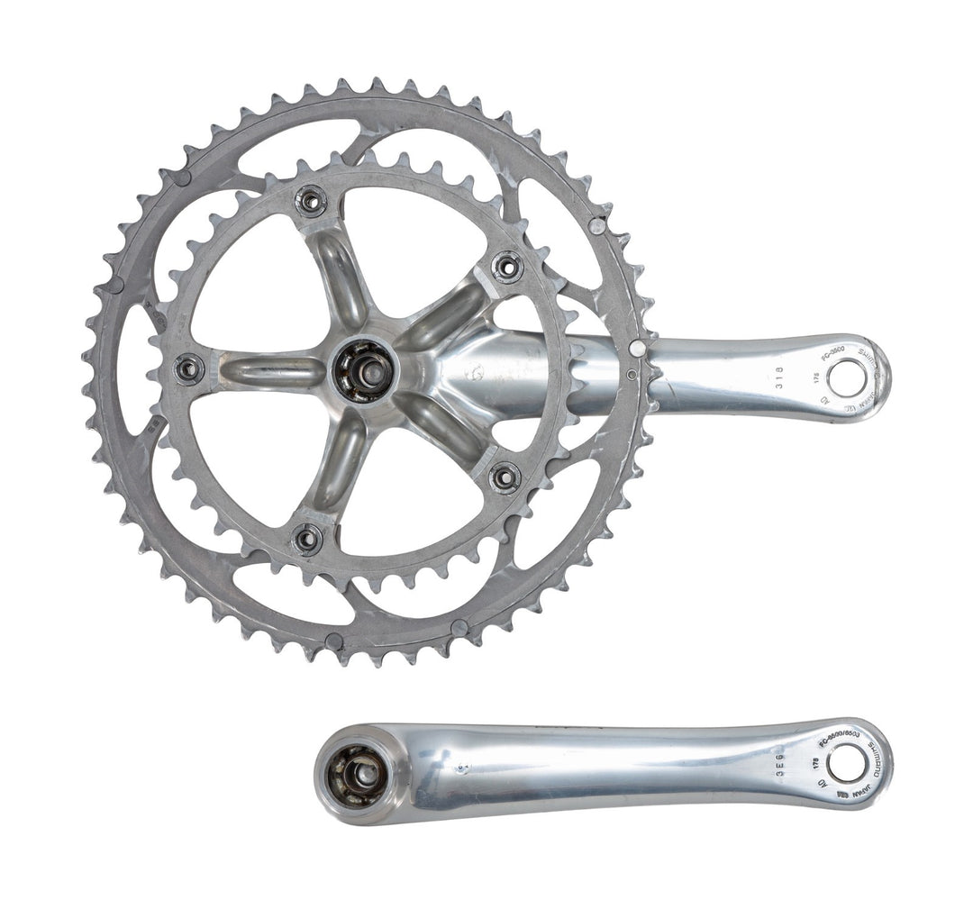 Shimano Ultegra FC-6500 2 x 9 Spd Road Bike Crankset 175mm 53/39T w/ BB Vintage