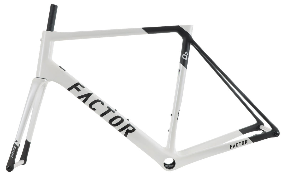 Factor O2 Disc Carbon Road Bike Frameset 58cm Pearl White Race Cycling CX 2020