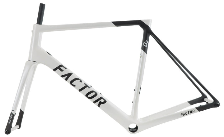 Factor O2 Disc Carbon Road Bike Frameset 58cm Pearl White Race Cycling CX 2020