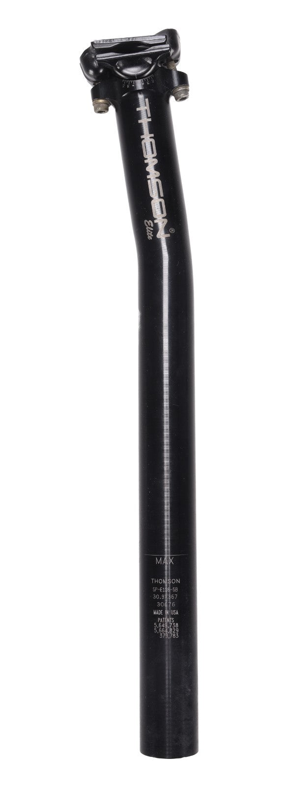 Thomson Elite Mtn Bike Alloy Seatpost 30.9 x 367mm 16mm Setback BLACK SP-E128-SB