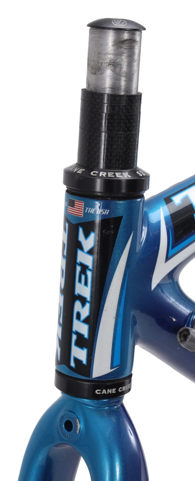 Trek Madone 5.2 OCLV 120 Carbon Road Bike Frameset XS 52cm Blue Rim QR USA 2006