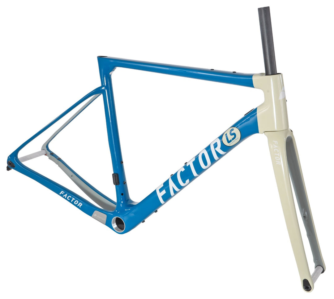 Factor LS Premium Disc Carbon Gravel Bike Frameset 54cm Vintage Blue 2023