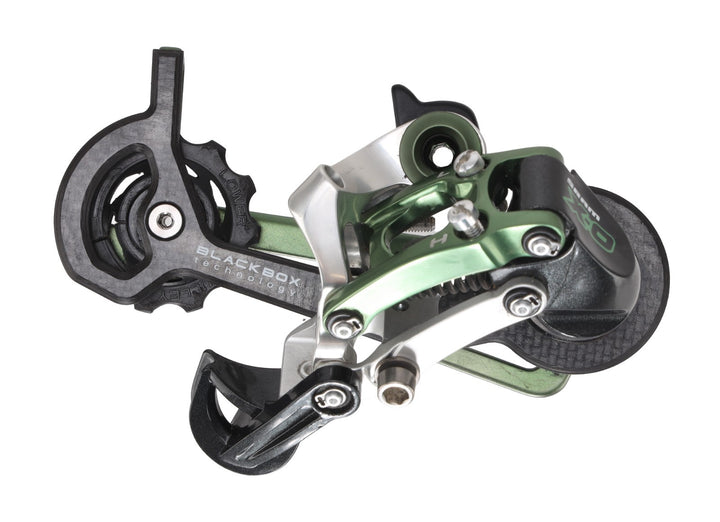SRAM X0 3 x 9 Sp Mountain Bike Trigger Shifters + Rear Derailleur GREEN BlackBox